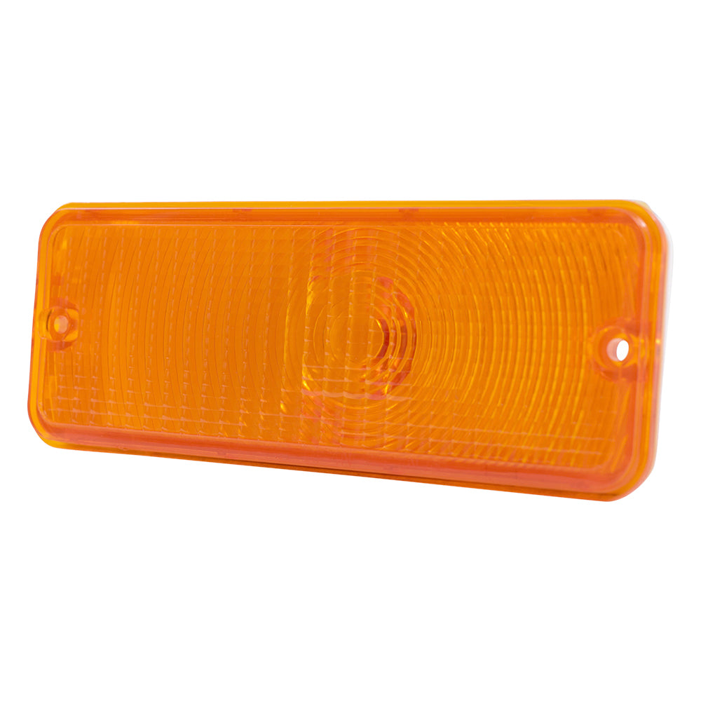 Brock Replacement Park Signal Front Marker Light with Amber Lens Compatible with 1975-1977 F100 F150 F250 F350 + 1975-1978 E-Series Van