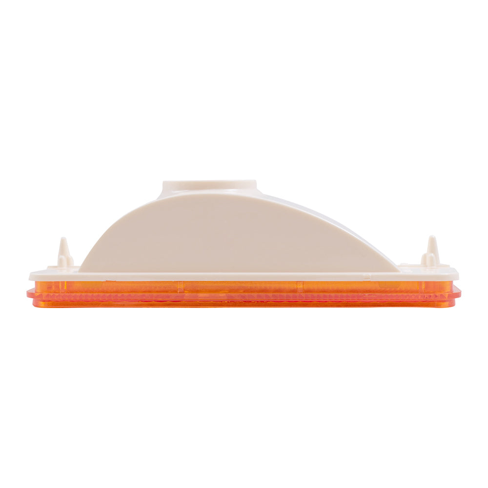 Brock Replacement Park Signal Front Marker Light with Amber Lens Compatible with 1975-1977 F100 F150 F250 F350 + 1975-1978 E-Series Van