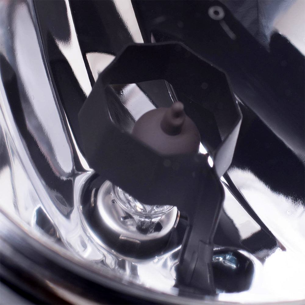 Brock Replacement Pair of Fog Lights Lamps Round Lenses Compatible with Escape Focus SCT Mustang LS 2M5Z15200AB