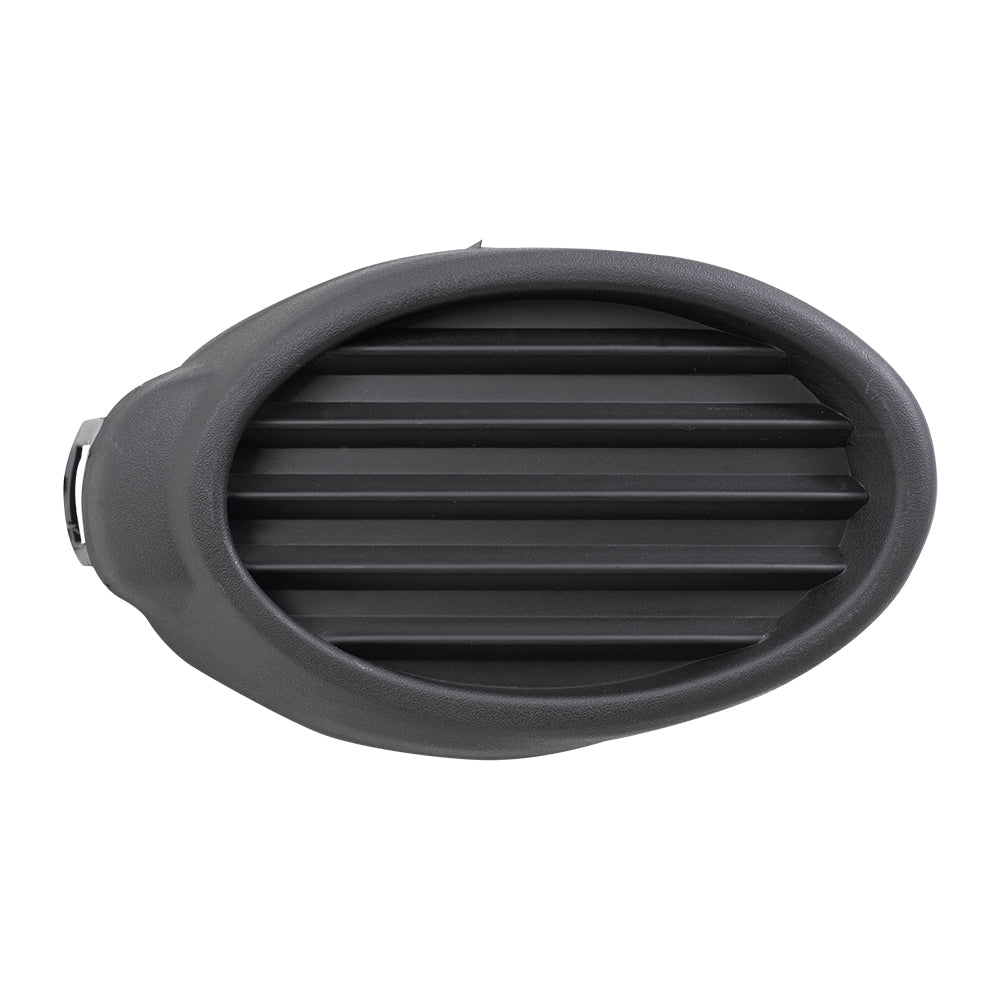 Brock Replacement Pair Set Fog Light Lamp Lens Front Bumper Hole Cover Grille Inserts Compatible with 12-14 Focus w/o Fog Lamps