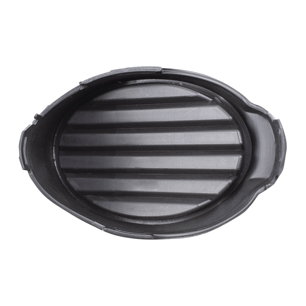 Brock Replacement Pair Set Fog Light Lamp Lens Front Bumper Hole Cover Grille Inserts Compatible with 12-14 Focus w/o Fog Lamps