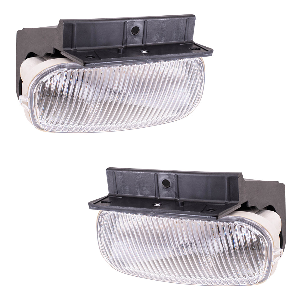 Brock Replacement Driver Left and Passenger Fog Fog Light Set Compatible with 1998-2000 Ranger YL5Z 15200 AB YL5Z 15200 AA 1998-2010 B Series Pickup ZZS0-51-690 ZZS0-51-680