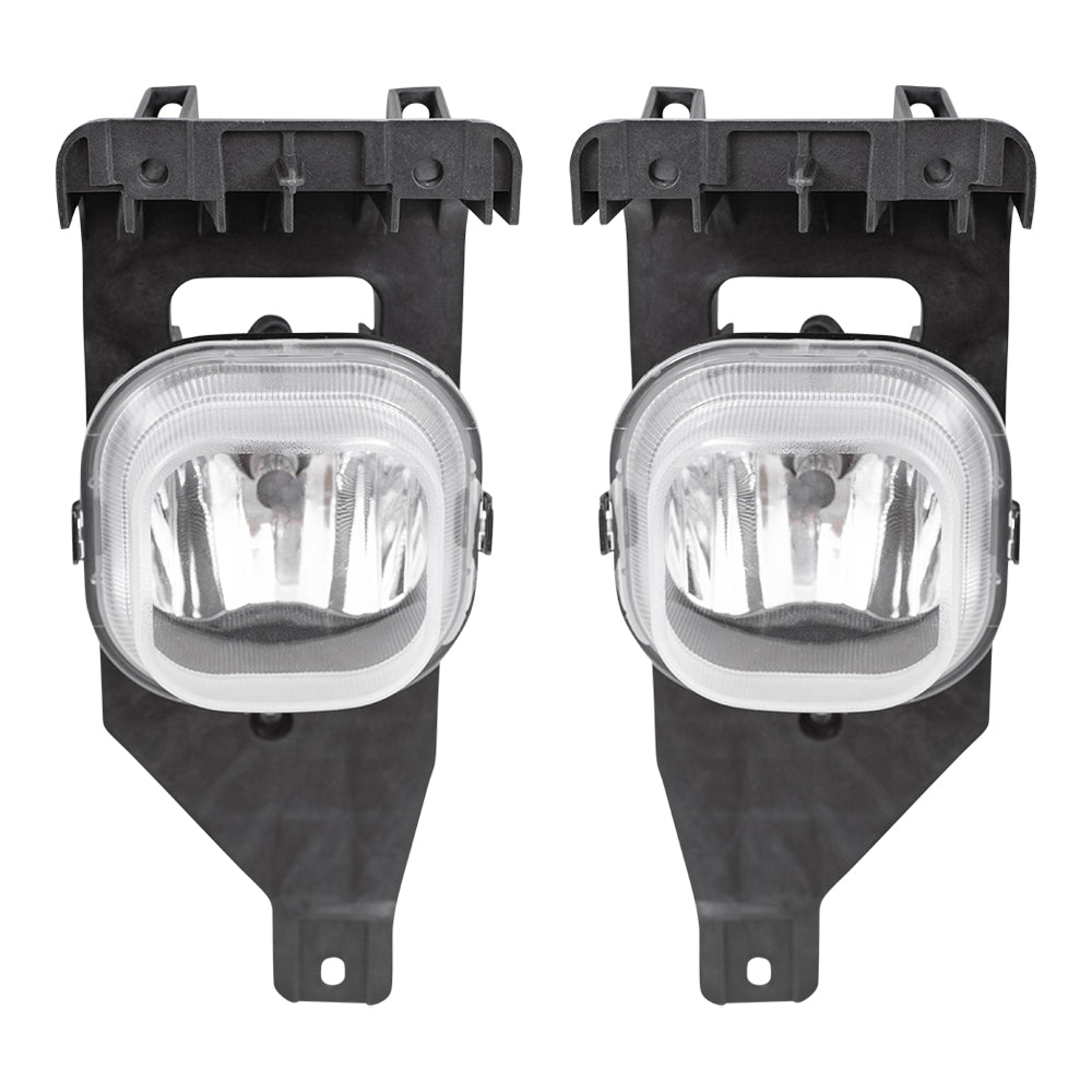 Brock Replacement Driver and Passenger Fog Lights Lamps Compatible with 2005-2007 F250 F350 F450 Super Duty Pickup Truck 2005 Excursion