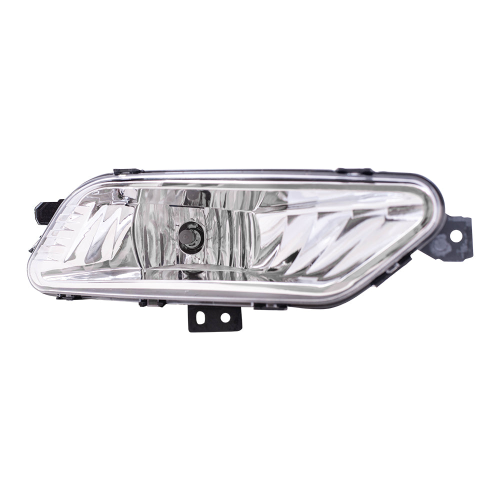 Brock Replacement Driver and Passenger Side Halogen Fog Light Assemblies Compatible with 2017-2018 Fusion