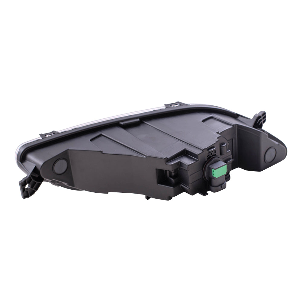 Brock Replacement Driver and Passenger Side Halogen Fog Light Assemblies Compatible with 2017-2018 Fusion