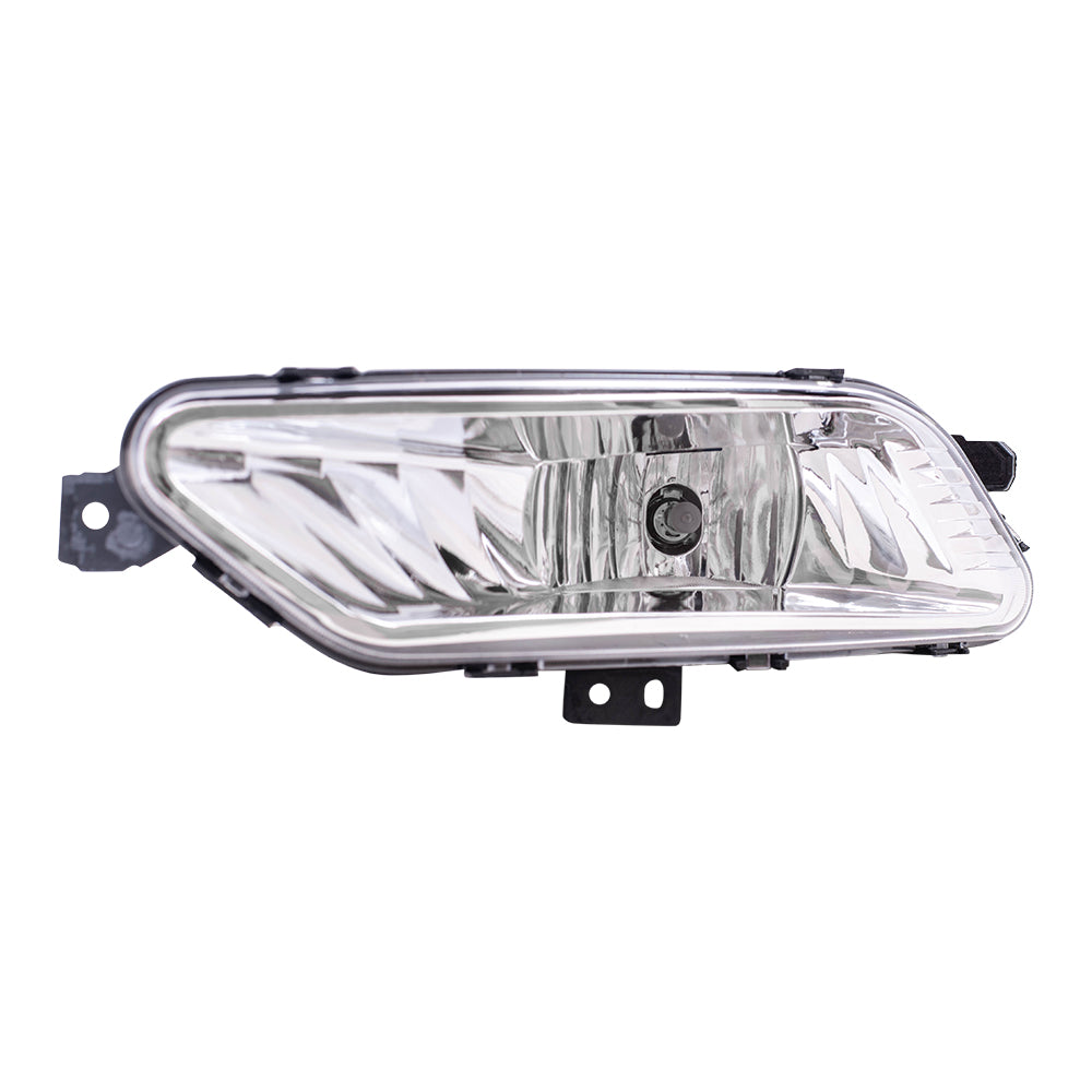Brock Replacement Driver Side Halogen Fog Light Assembly Compatible with 2017-2018 Fusion