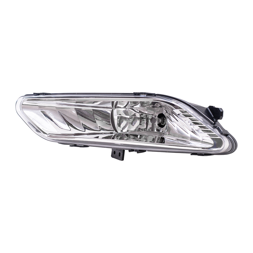 Brock Replacement Driver Side Halogen Fog Light Assembly Compatible with 2017-2018 Fusion
