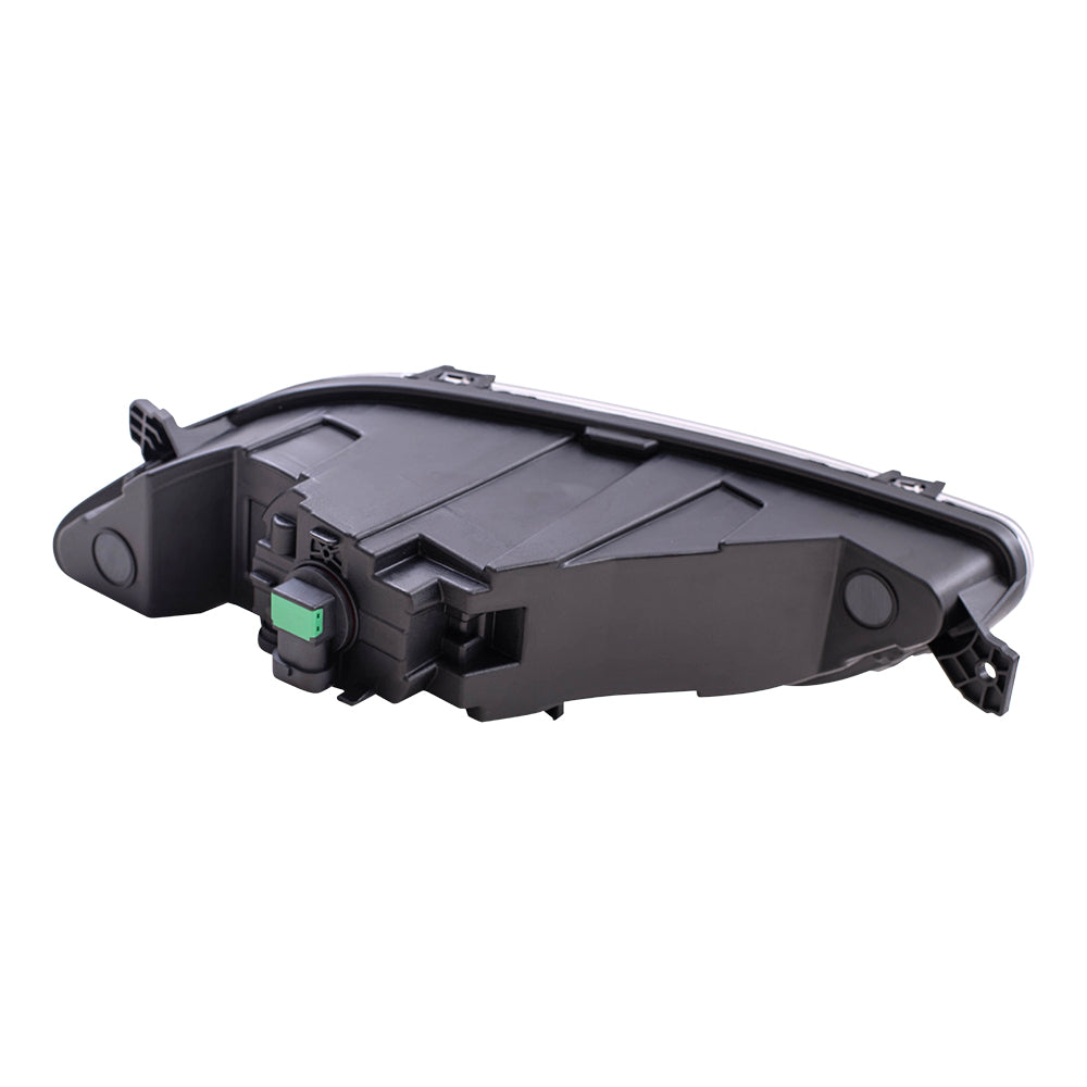 Brock Replacement Driver Side Halogen Fog Light Assembly Compatible with 2017-2018 Fusion