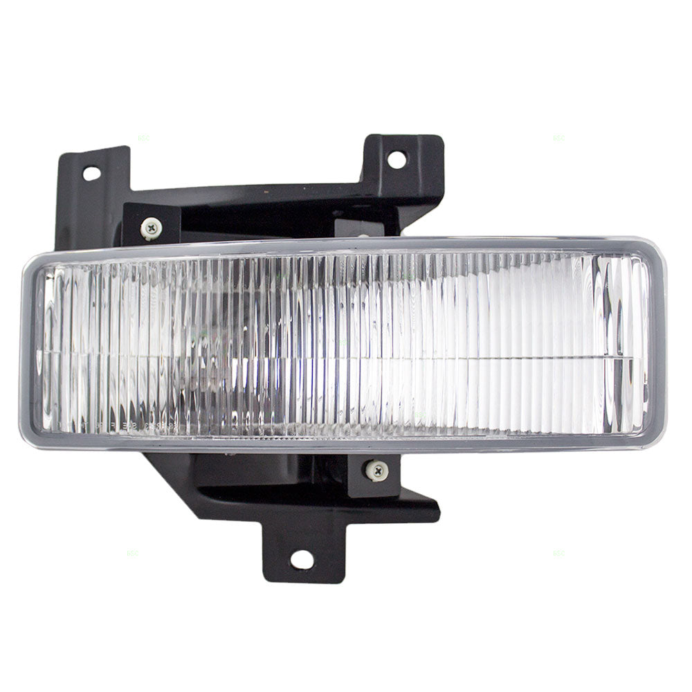 Brock Replacement Passengers Fog Light Lamp Lens Compatible with 1997-1998 Pickup Truck Expedition F75Z15A254BB