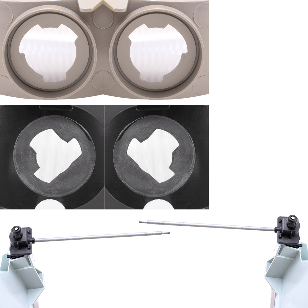 Brock Aftermarket Replacement Driver Left Passenger Right Headlight-Fog Light-Park/Signal/Side Marker Light 6 Piece Set Compatible with 1995-1998 Ford Explorer Except Limited