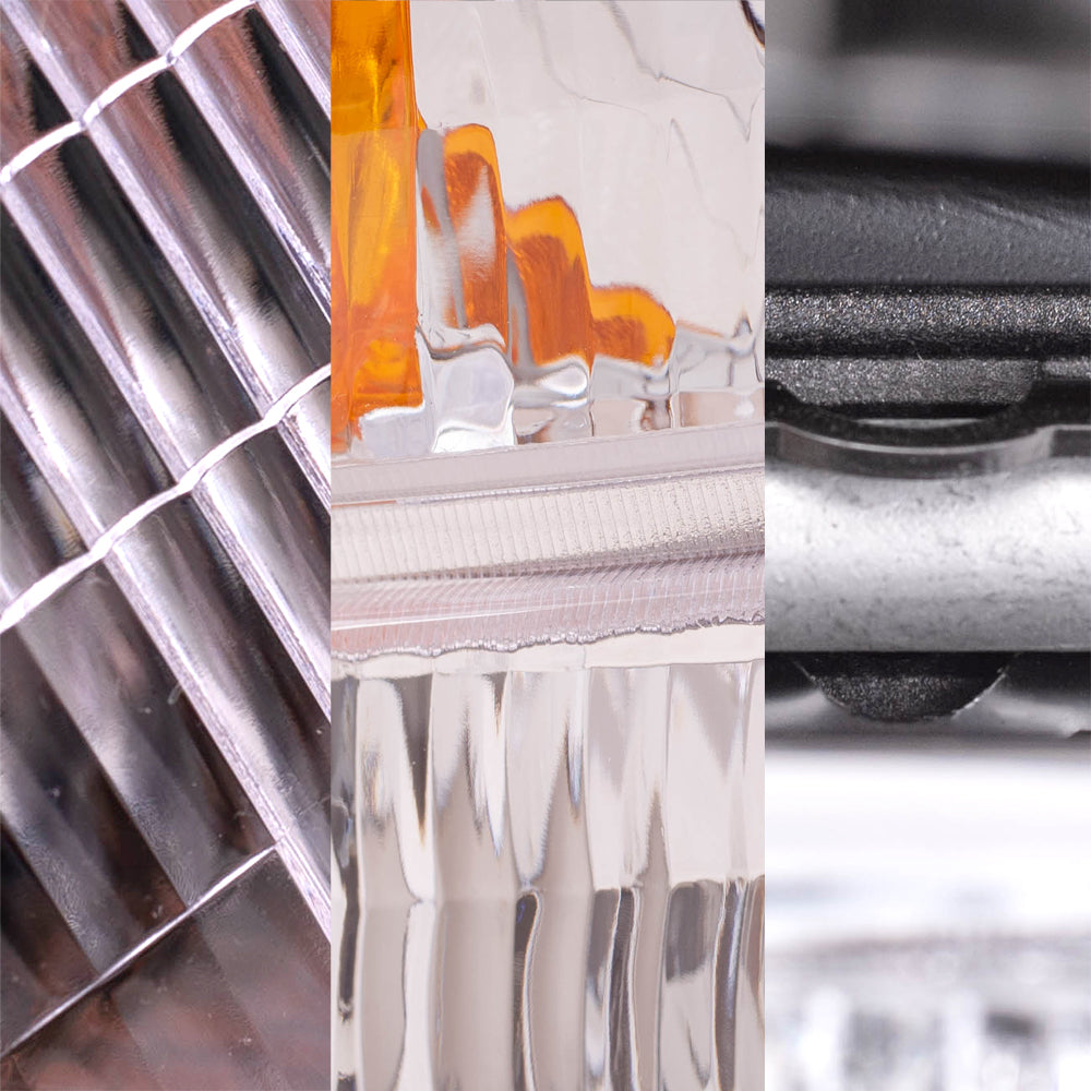 Brock Aftermarket Replacement Driver Left Passenger Right Headlight-Fog Light-Park/Signal/Side Marker Light 6 Piece Set Compatible with 1995-1998 Ford Explorer Except Limited