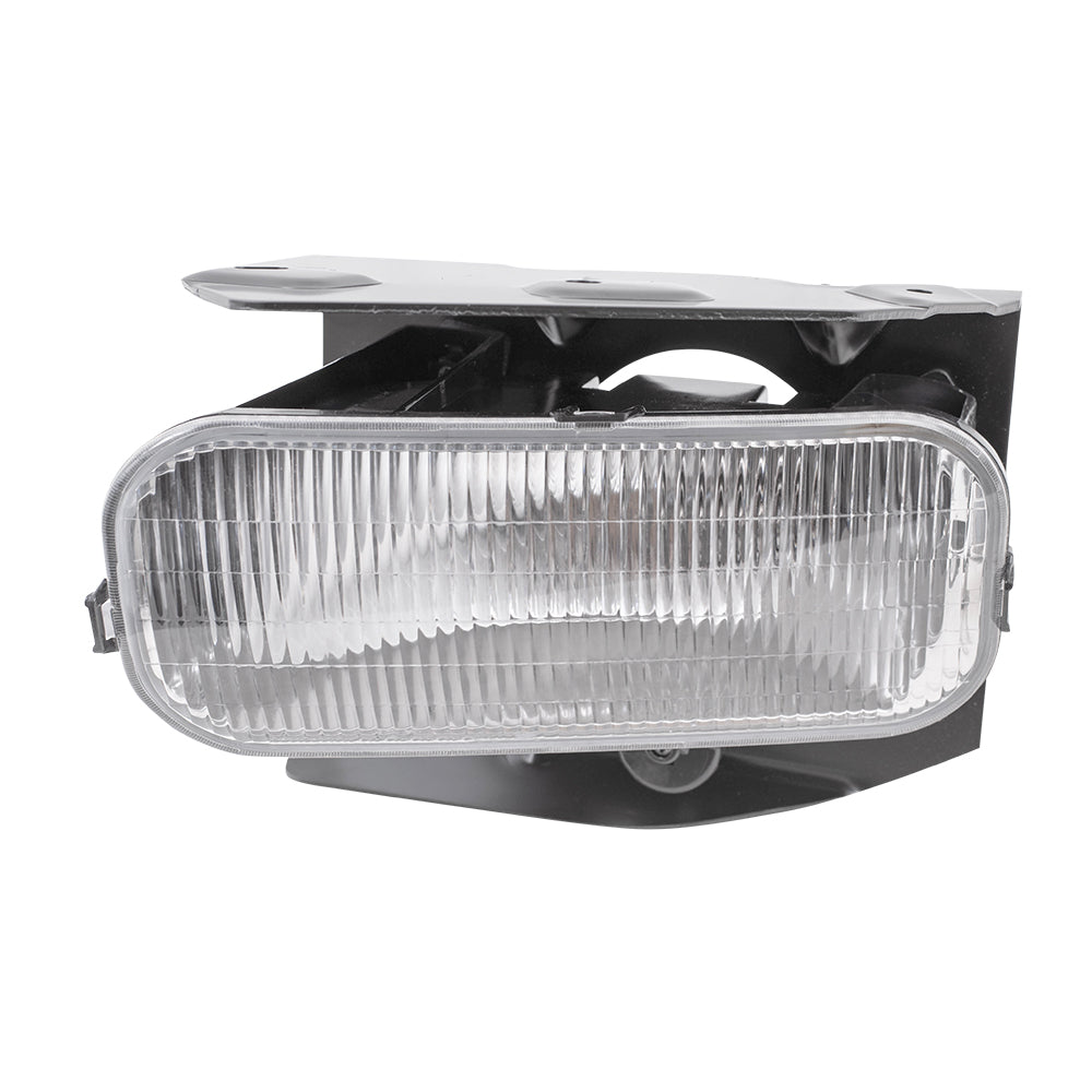 Brock Replacement Drivers Fog Light Lamp with Bracket Compatible with 1999-2003 F150 Pickup Truck 1L3Z15200AB