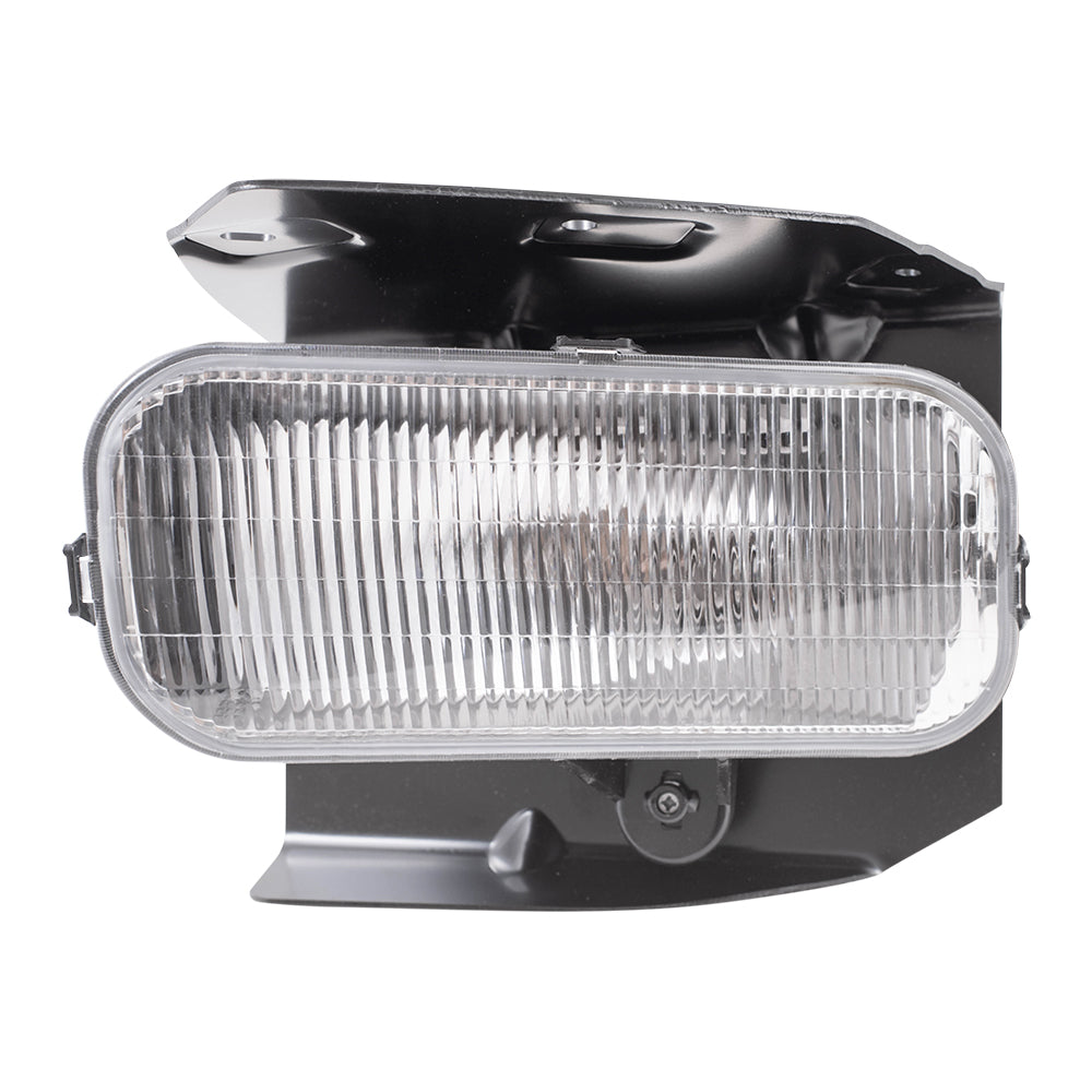 Brock Replacement Drivers Fog Light Lamp with Bracket Compatible with 1999-2003 F150 Pickup Truck 1L3Z15200AB
