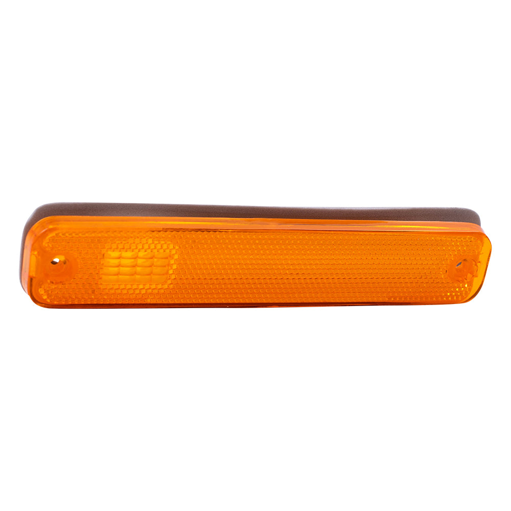Brock Replacement Pair of Front Signal Side Marker Lights Lamps Compatible with 1973-1979 F100 F150 F250 Pickup Truck