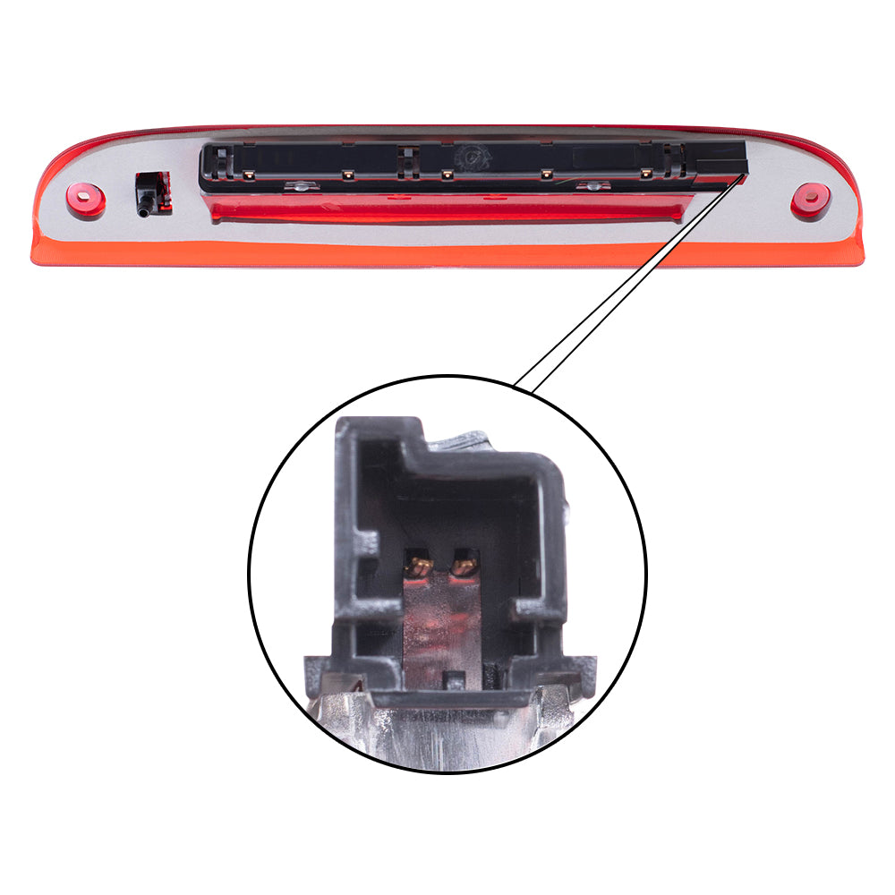 Brock Aftermarket Replacement Part 3rd Brake Light Compatible with 2002-2010 Ford Explorer