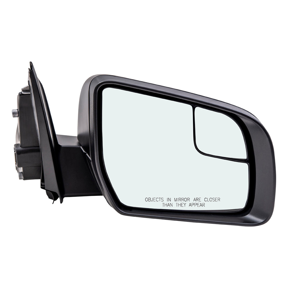 Brock Aftermarket Replacement Driver Left Passenger Right Power Mirror Paint to Match Black with Spotter Glass-Manual Fold without Heat-Blind Spot Detection Compatible with 2019-2021 Ford Ranger
