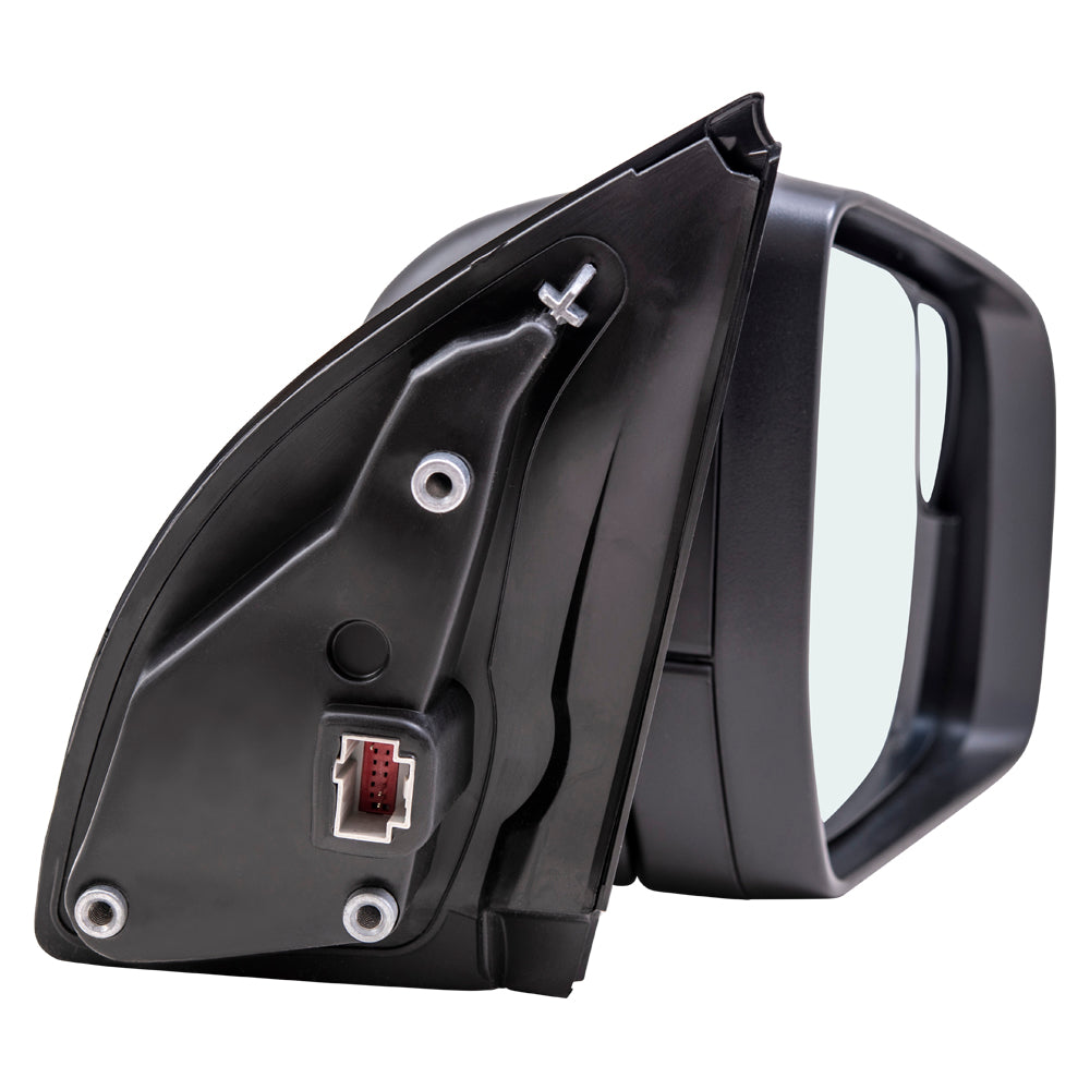 Brock Aftermarket Replacement Driver Left Passenger Right Power Mirror Paint to Match Black with Spotter Glass-Manual Fold without Heat-Blind Spot Detection Compatible with 2019-2021 Ford Ranger