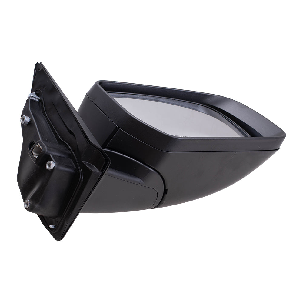 Brock Replacement Driver and Passenger Side OEM Substitute Power Mirrors Paint to Match Black without Heat or Spotter Glass Compatible with 2019-2021 Ranger