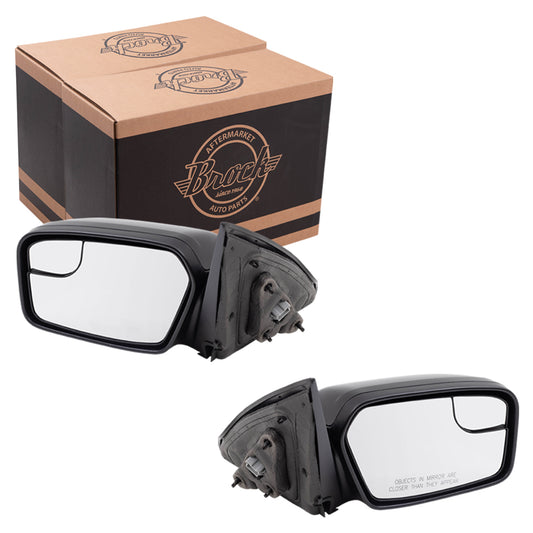 Replacement Pair Power Side View Mirrors Compatible with 2011-2012 Fusion