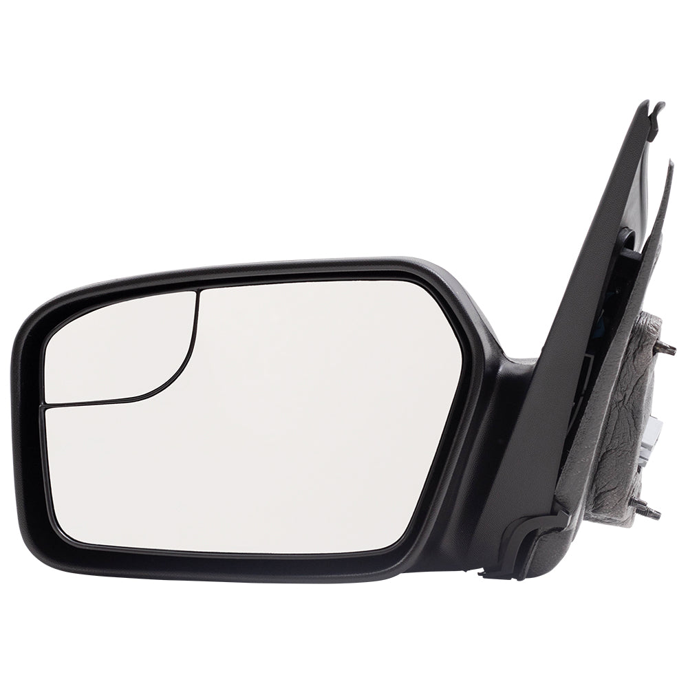 Brock Aftermarket Replacement Driver Left Passenger Right Power Mirror Set Textured Black without Heat-Puddle Light-Blind Spot Information System Compatible with 2011-2012 Ford Fusion
