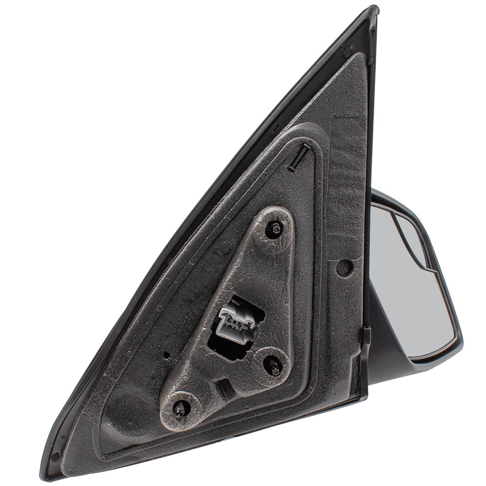 Brock Aftermarket Replacement Driver Left Passenger Right Power Mirror Set Textured Black without Heat-Puddle Light-Blind Spot Information System Compatible with 2011-2012 Ford Fusion