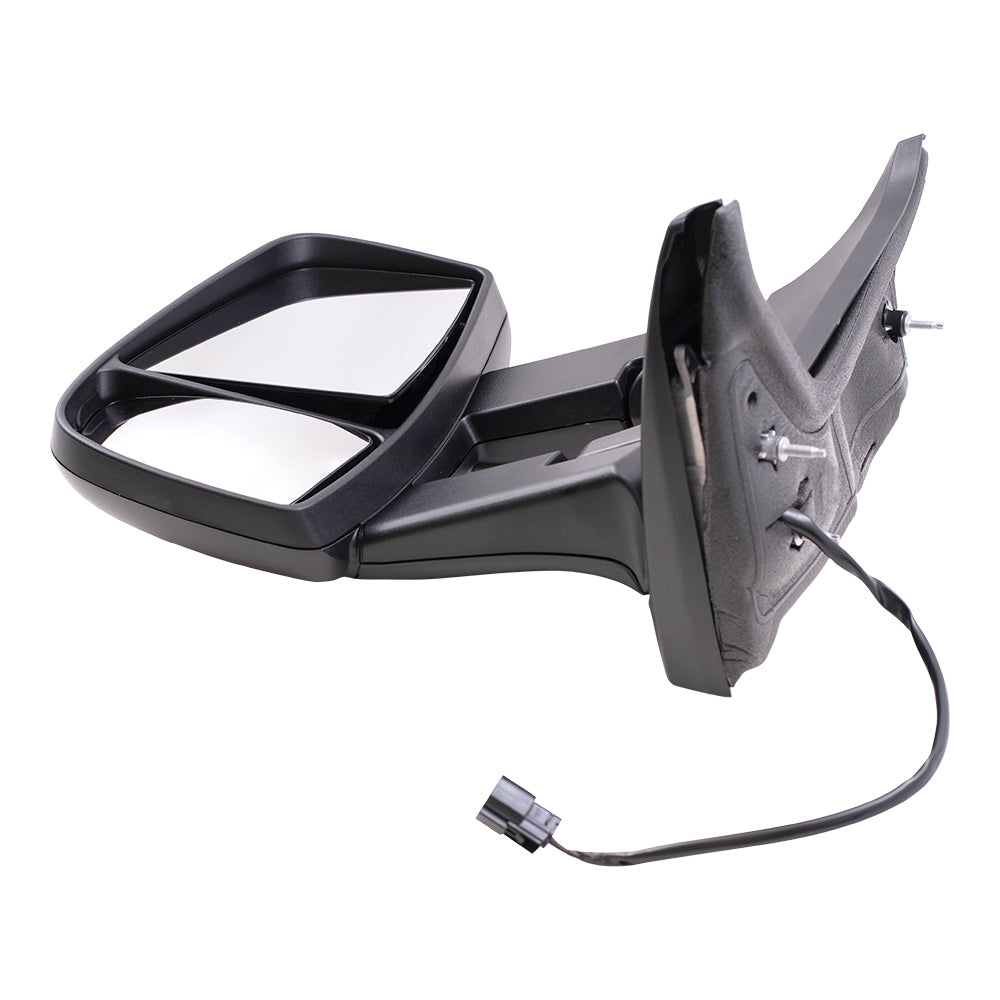 Replacement Driver Side Door Power Mirror with Dual Long Arms Compatible with 2015-2019 Transit Van with Low Roof