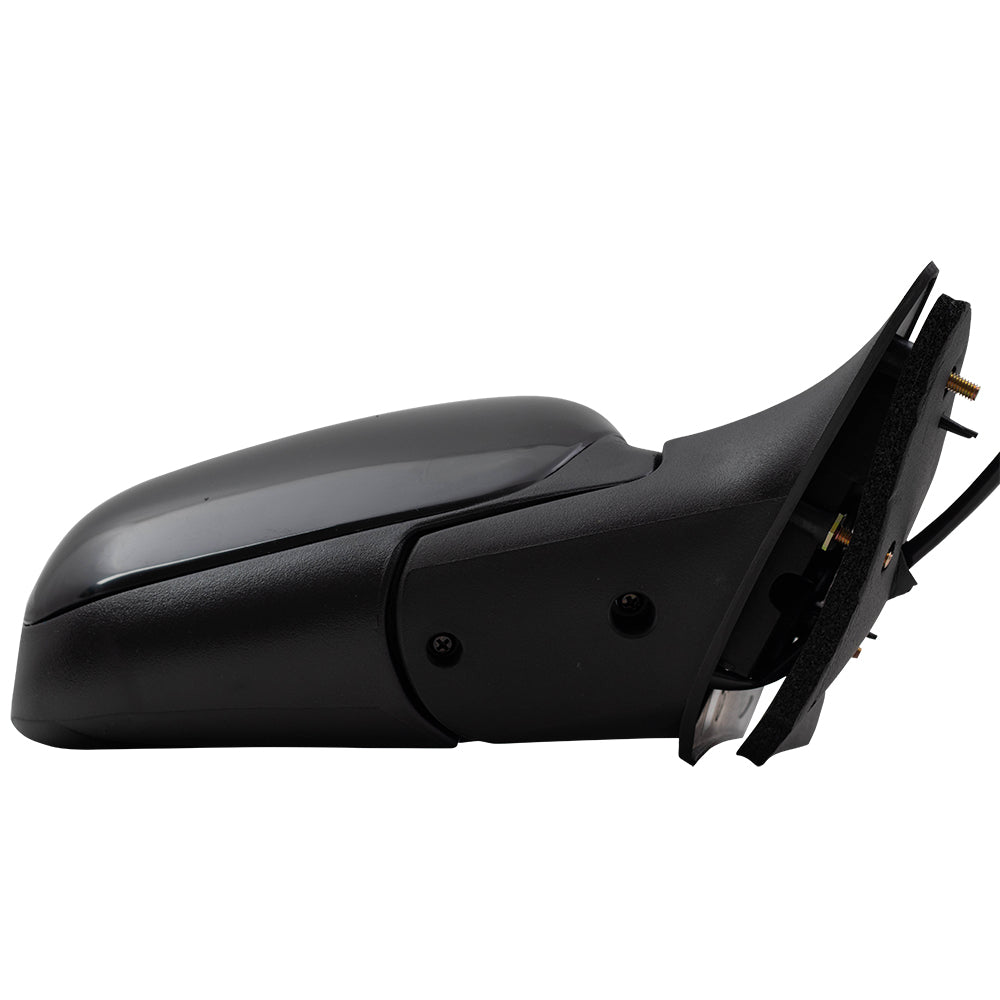 Brock Replacement Passenger Side Power Mirror Paint to Match Black without Heat Compatible with 2009-2011 Crown Victoria