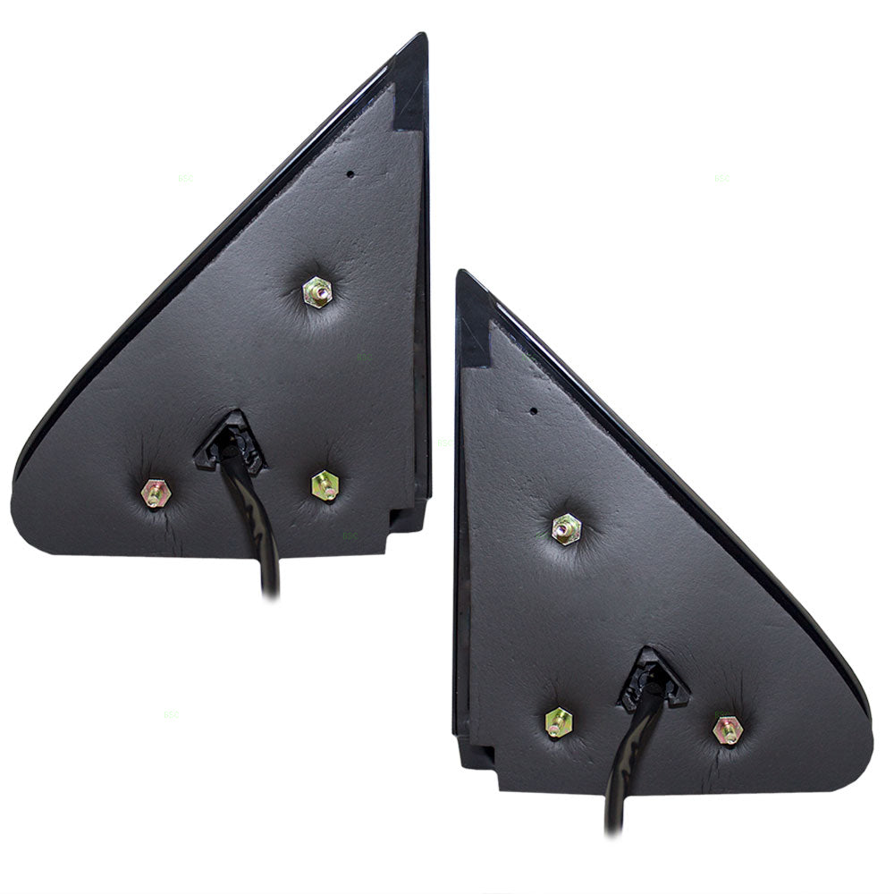 Brock Replacement Driver and Passenger Side Chrome Power Mirrors Manual Foldaway without Heat or Signal with Adapter Compatible with 1997-2003 F-150/ 2004 F-150 Heritage/ 1997-1999 F-250 Light Duty