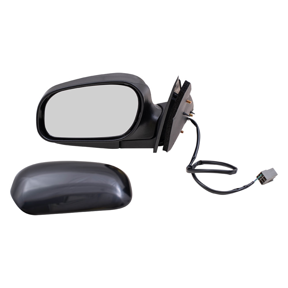 Brock Replacement Driver Side Power Mirror Paint to Match Black without Heat Compatible with 1998-2008 Crown Victoria & 1998-2008 Grand Marquis