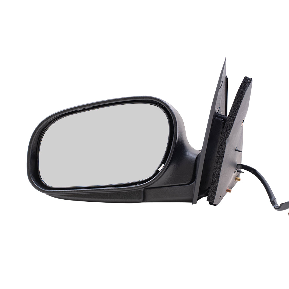 Brock Replacement Driver Side Power Mirror Paint to Match Black without Heat Compatible with 1998-2008 Crown Victoria & 1998-2008 Grand Marquis