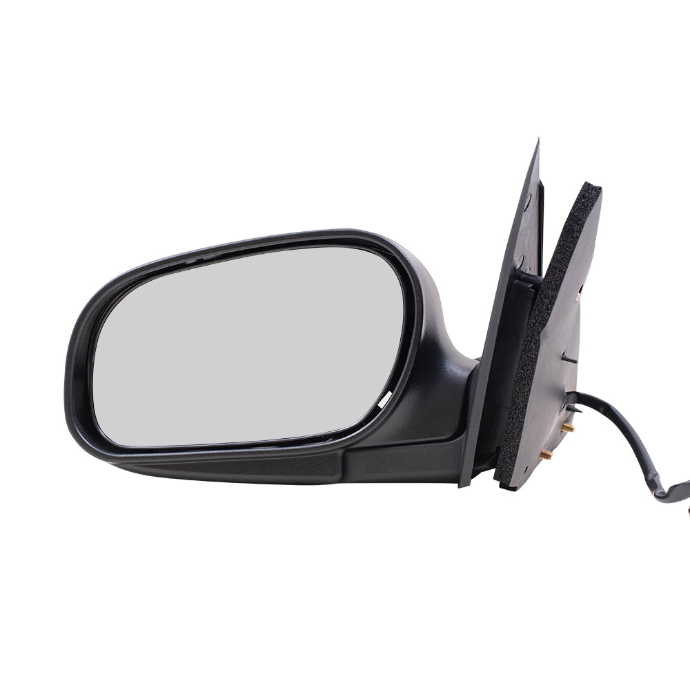 Brock Replacement Driver and Passenger Side Power Mirrors Paint to Match Black without Heat Compatible with 1998-2008 Crown Victoria & 1998-2008 Grand Marquis