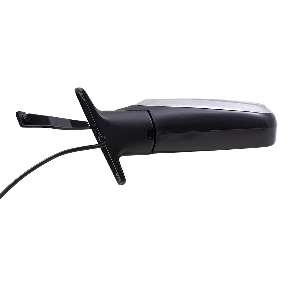 Driver and Passenger Power Side View Mirrors Black & Chrome Replacement for 1992-1996 F150 Pickup Truck F7TZ17682BAA F7TZ17683BAB