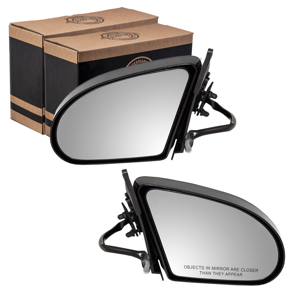 Driver and Passenger Power Side View Mirrors Replacement for 1989-1997 Thunderbird Cougar E9SZ 17682 B E9SZ 17682 A