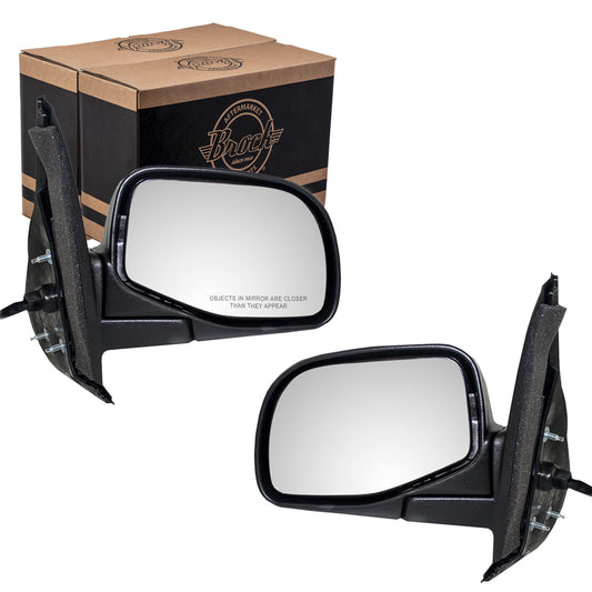 Driver and Passenger Power Side View Mirrors Replacement for 1995-2001 Explorer 4 Door F5TZ 17683 B F5TZ 17682 B
