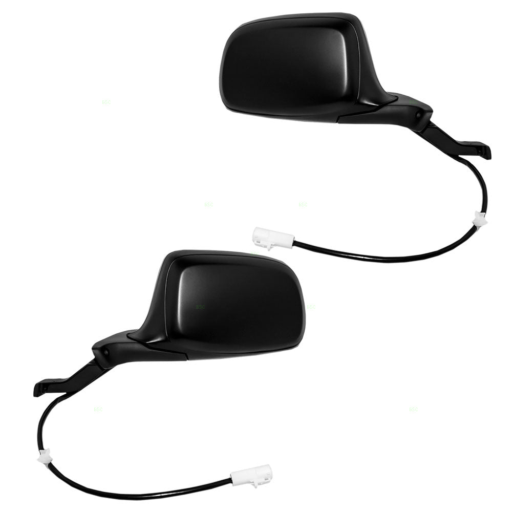 Driver and Passenger Power Side View Mirrors Paddle Type Ready-to-Paint Replacement for 1992-1996 F150 Pickup Truck F5TZ17683E F5TZ17682E