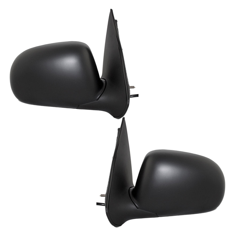 Brock Replacement Driver and Passenger Side Power Mirrors Paint to Match Black without Heat Compatible with 1993-2005 Ranger & 1996-2002 B-Series Trucks