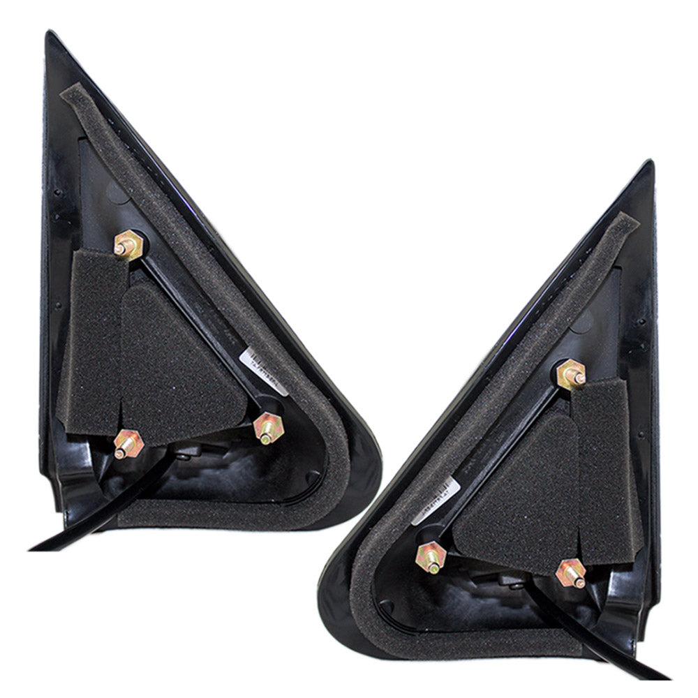 Brock Replacement Driver and Passenger Side Power Mirrors Paint to Match Black without Heat Compatible with 1993-2005 Ranger & 1996-2002 B-Series Trucks
