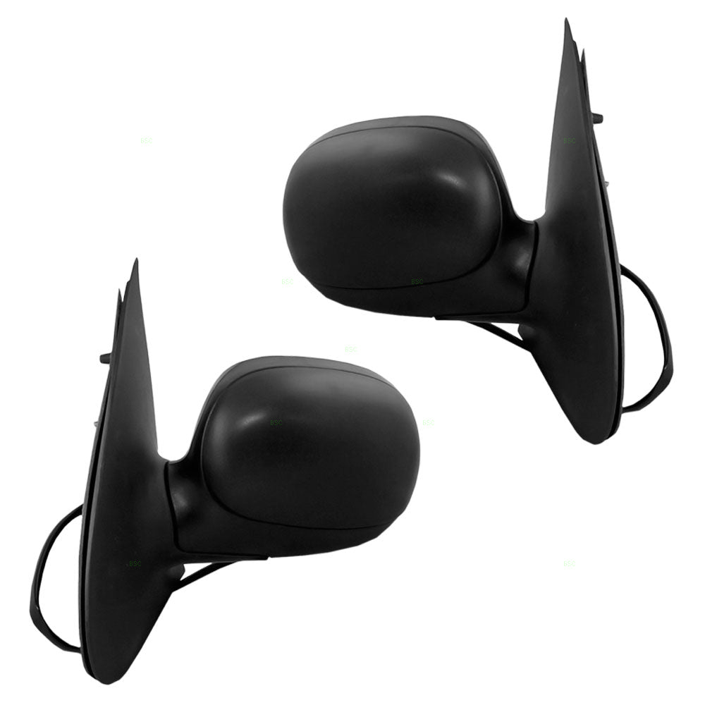 Driver and Passenger Power Side View Mirrors Textured Replacement for 1998-2002 Expediton F85Z17683GAB F85Z17682GAA