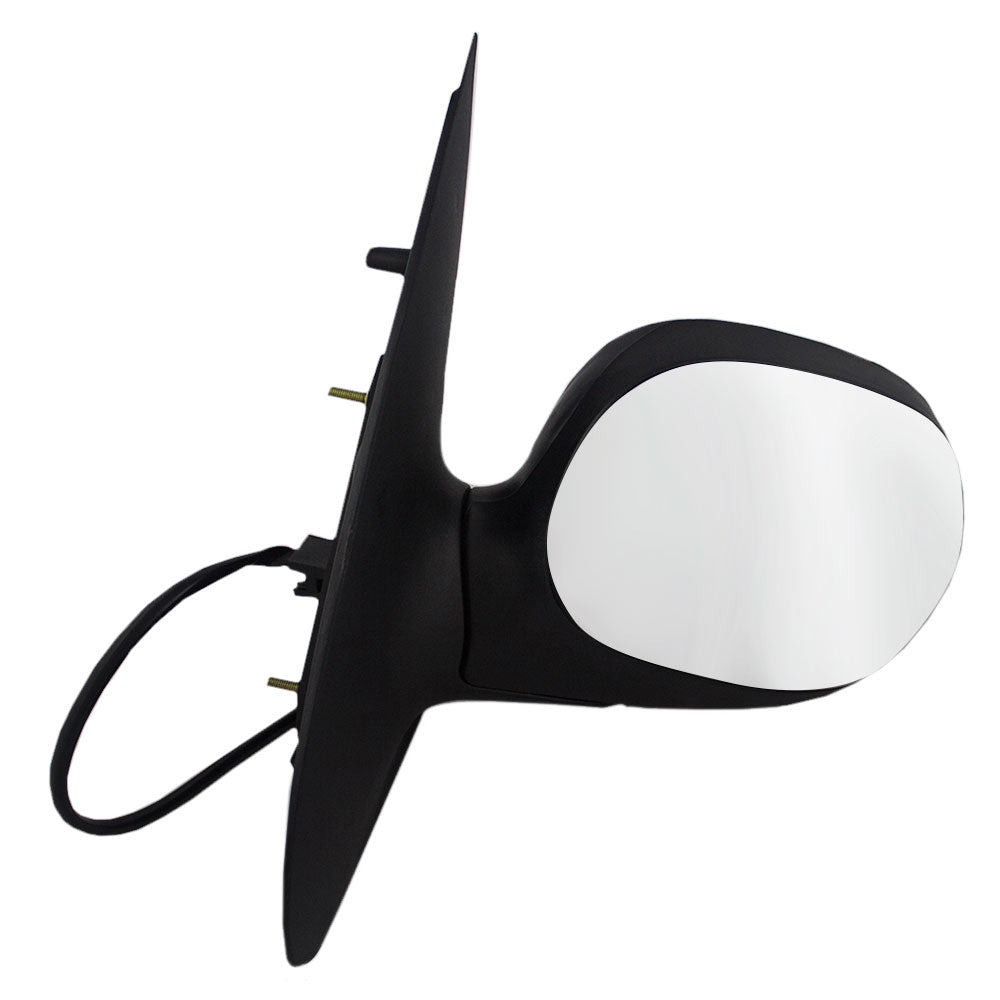 Drivers Power Side View Mirror with Chrome Cover Replacement for 2001-2003 F150 Crew Cab Pickup Truck F85Z 17683 GAB