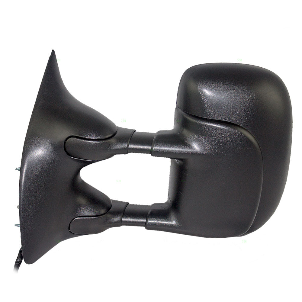 BROCK Drivers Telescopic Tow Power Side View Mirror with Dual Arms Replacement for 1999-2007 F250 Super Duty Pickup Truck 3C3Z 17683 DAA