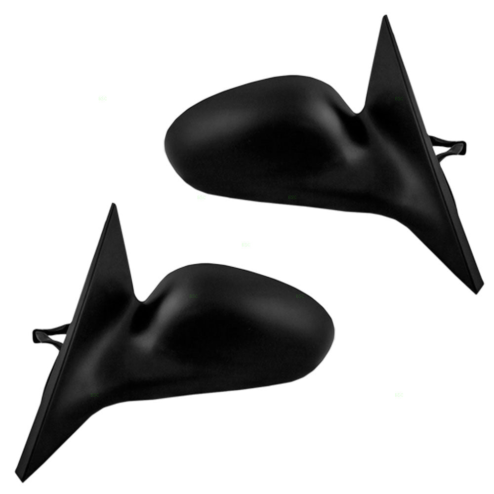 Driver and Passenger Power Side View Mirrors Textured Replacement for 1996-1998 Mustang F6ZZ 17682 BA F6ZZ 17682 AA