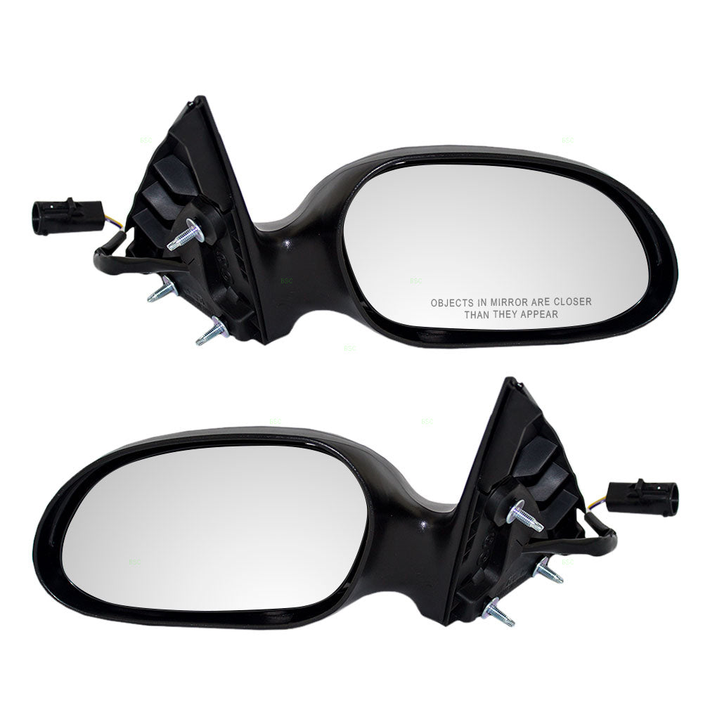 Driver and Passenger Power Side View Mirrors Ready-to-Paint & Textured Covers Replacement for 00-07 Taurus 6F1Z17683C 6F1Z17682C