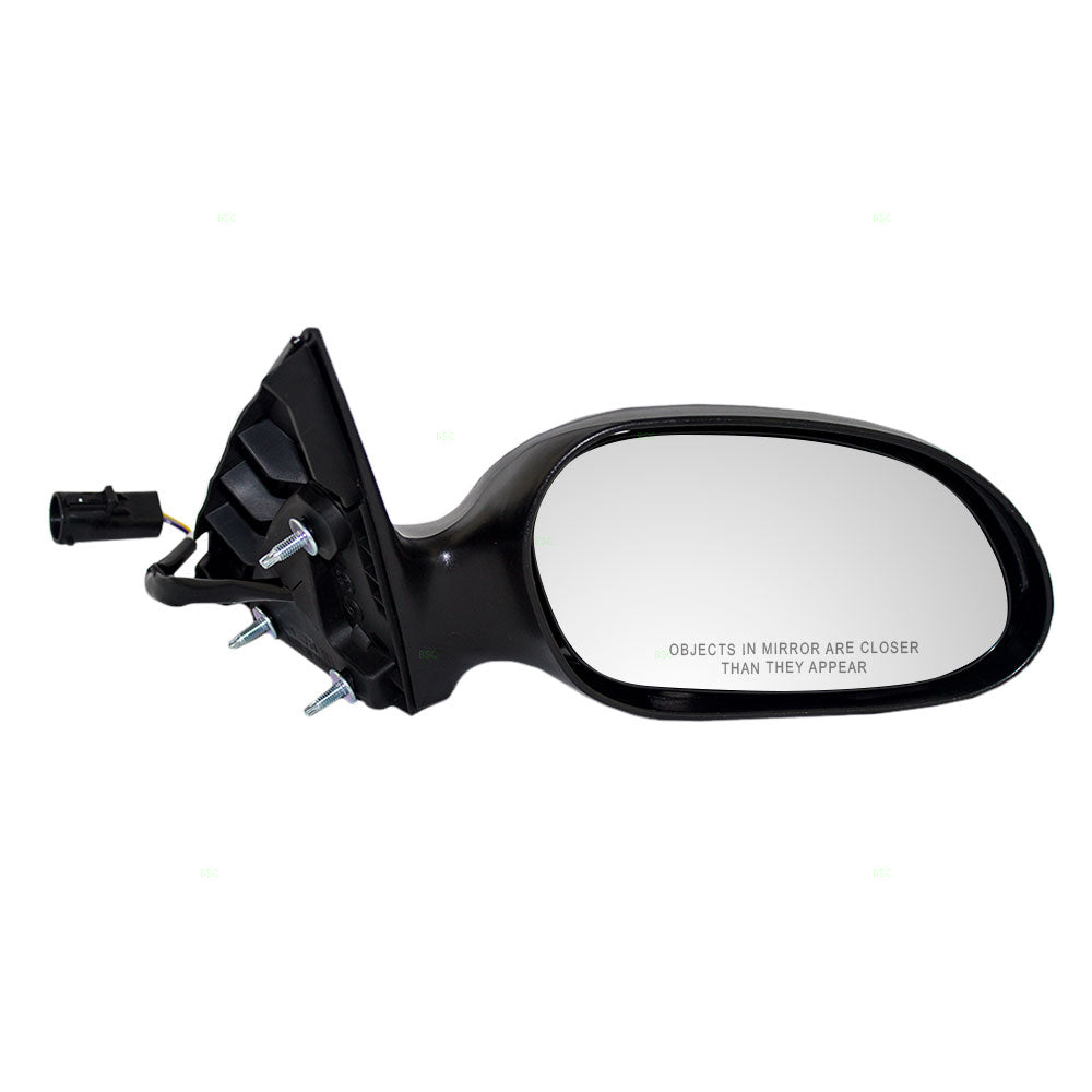Passengers Power Side View Mirror w/ Ready-to-Paint & Textured Cover Replacement for 00-07 Taurus 6F1Z17682C