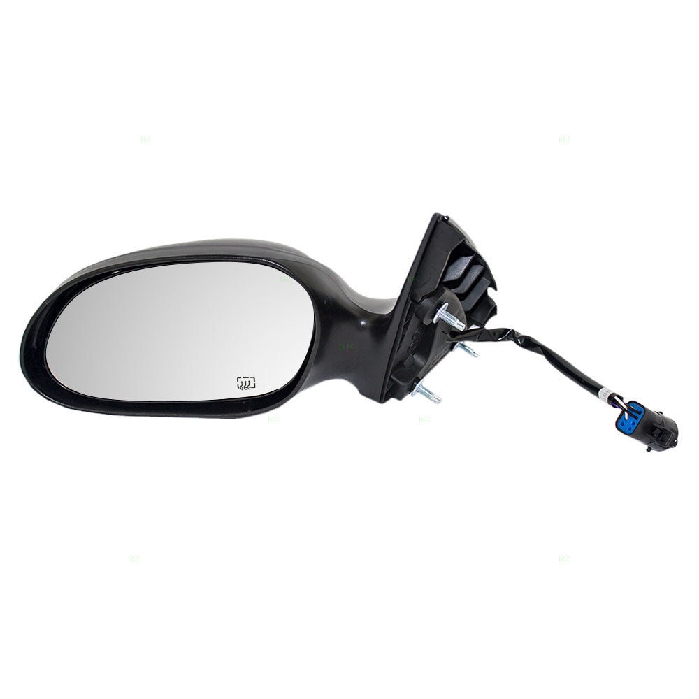 Brock Replacement Driver Side Power Mirror Textured and Paint to Match Black Covers Non-Foldaway with Heat without Puddle Light Compatible with 2000-2007 Taurus & 2000-2005 Sable