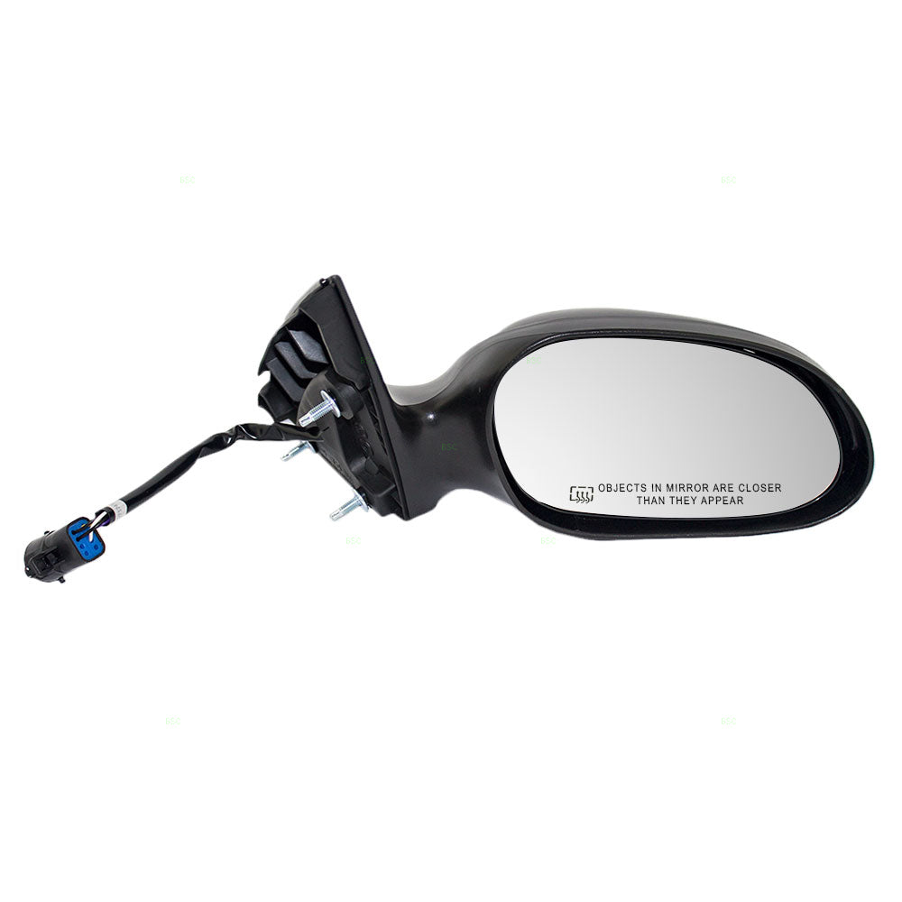 Brock Replacement Passenger Side Power Mirror Textured and Paint to Match Black Covers Non-Foldaway with Heat without Puddle Light Compatible with 2000-2007 Taurus & 2000-2005 Sable