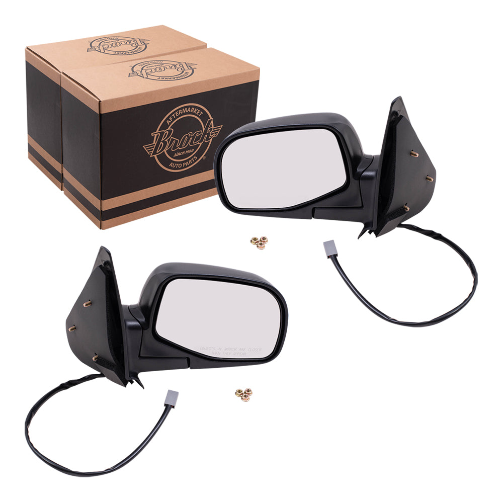 Driver and Passenger Power Side View Mirrors Replacement for 1993-2005 Ranger Pickup Truck ZZM5-69-180 ZZM5-69-120