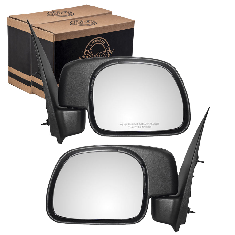 Driver and Passenger Power Side View Paddle Type Mirrors Replacement for 1999-2007 F250 F350 F450 Pickup Truck F81Z 17683 BAB F81Z 17682 BAA