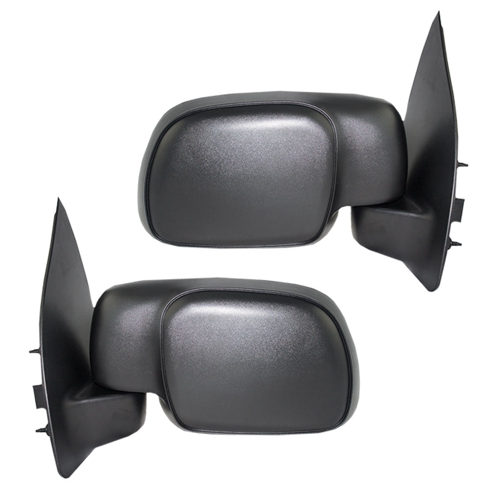 Driver and Passenger Power Side View Paddle Type Mirrors Replacement for 1999-2007 F250 F350 F450 Pickup Truck F81Z 17683 BAB F81Z 17682 BAA