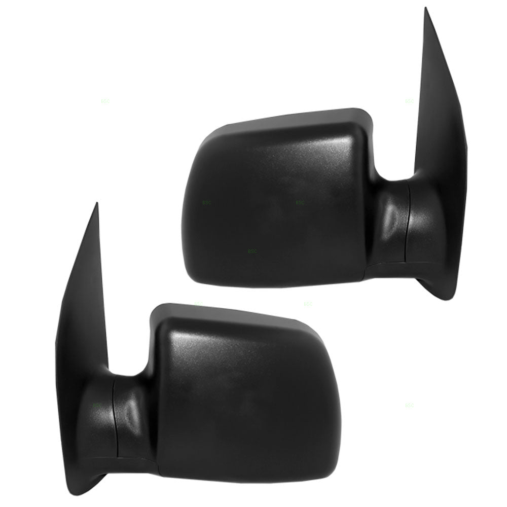 Driver and Passenger Power Side View Mirrors Paddle Type Textured Replacement for 1994-2006 E-Series Van F4UZ17683B F4UZ17682B
