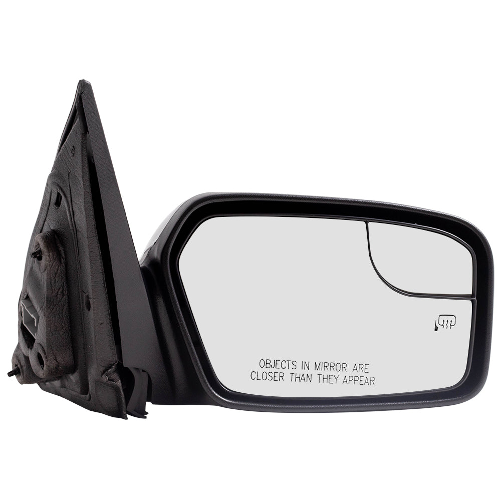 Brock Aftermarket Replacement Part Driver & Passenger  Power Mirror Paint to Match Black with Heat without Puddle Light-Blind Spot Information System Compatible with 2011-2012 Ford Fusion